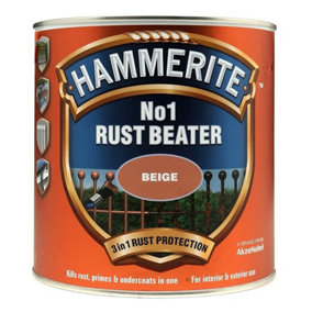 Hammerite 5092815 No.1 Rust Beater Paint Beige 250ml HMMNO1BE250