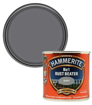 Hammerite 5158238 No.1 Rust Beater Paint Grey 250ml HMMNO1GY250