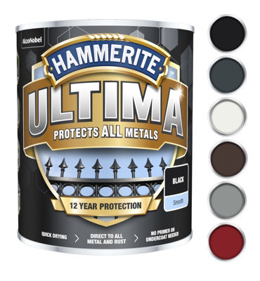 Hammerite 5362530 Ultima Metal Paint Smooth Brown 750ml HMMUMSBR750