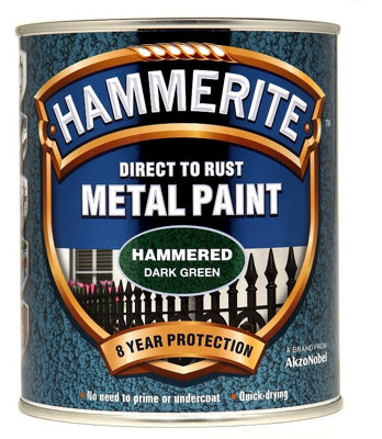 Hammerite - Hammered Direct To Rust Metal Paint- 2.5L - Dark Green