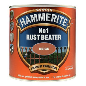 Hammerite NO. 1 Rust Beater Metal Paint Beige, 2.5 Litres