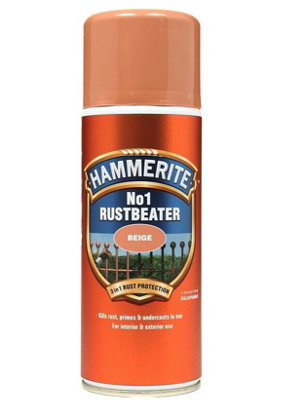 Buy Hammerite NO. 1 Rust Beater Metal Paint Beige, 400ml DIY at B&Q