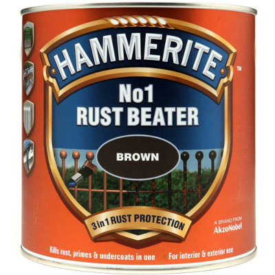 Hammerite No.1 Rustbeater Prime Rust Protector Undercoats Dark Brown 2. ...