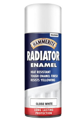 Rust-Oleum Radiator Spray Paint - Enamel White Satin - Paint Online