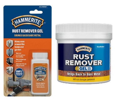 Hammerite Rust Remover Gel Safe Non-Drip Formula Metals Rust Removal 750ml