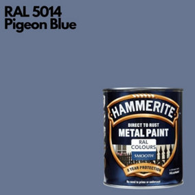 Hammerite Smooth Direct To Rust Metal Paint 750ml RAL 5014