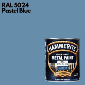 Hammerite Smooth Direct To Rust Metal Paint 750ml RAL 5024