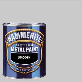 Hammerite Smooth Direct To Rust Metal Paint Frosted Glass, 750ml