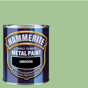 Hammerite Smooth Direct To Rust Metal Paint Liberty Green, 750ml