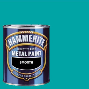 Hammerite Smooth Direct To Rust Metal Paint Sheer Aqua, 750ml