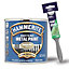 Hammerite Smooth Gold Direct To Rust Quick Drying Metal Paint 250ml + 1" Paint Brush