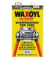 Hammerite Waxoyl Clear Car Rust Proofing Refill Can, 5 Litres