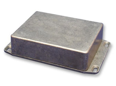 HAMMOND - IP54 Die Cast Aluminium Instrument Enclosure with Flanged Lid ...
