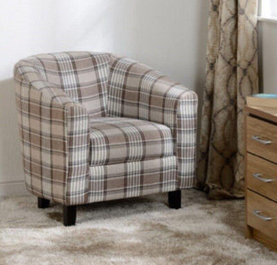 Tartan best sale tub chair