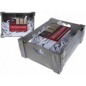 Hamper Crate Gift Box Present Storage Basket Diy Occasions Set Wooden Wood Like