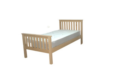 Hampshire Solid Wooden Bed Frame 3ft - UV Waxed