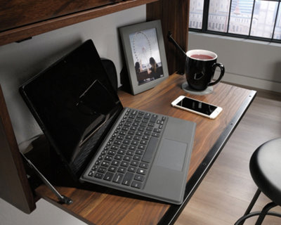 Hampstead Park Wall Desk with flip down door