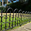 Hampton Black Plastic Lawn Edging (59cm x 32cm) - 10 Panels
