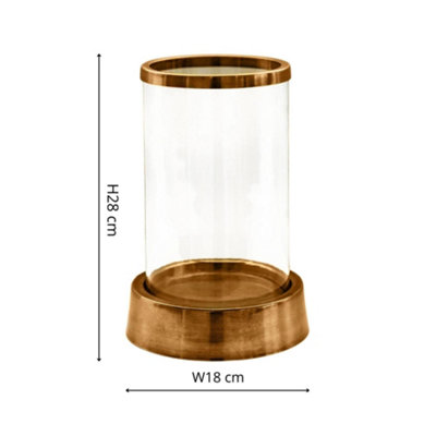 Brass store storm lantern