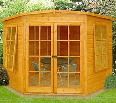 Hampton Shiplap Summerhouse Garden Sun Room Approx 7 x 7 Feet - 3
