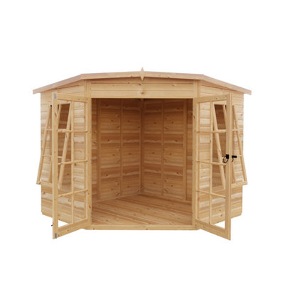 Hampton Shiplap Summerhouse Garden Sun Room Approx 8 x 8 Feet