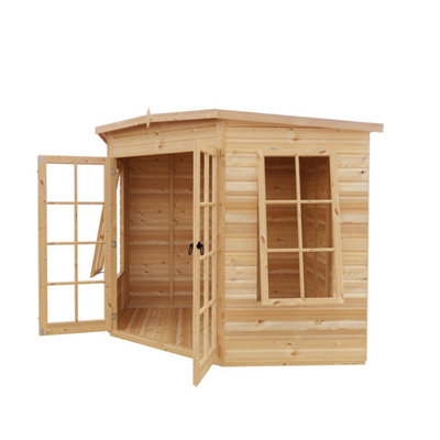 Hampton Shiplap Summerhouse Garden Sun Room Approx 8 x 8 Feet