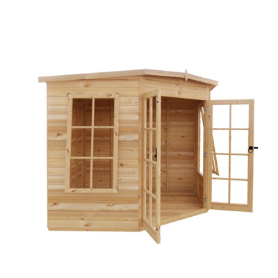 Hampton Shiplap Summerhouse Garden Sun Room Approx 8 x 8 Feet