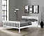 Hampton White Wooden Bed Shaker Style, King