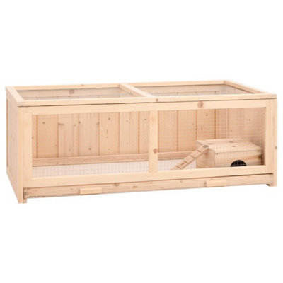 Image showcasing Hamster Cage 104x52x38 cm Solid Wood Fir