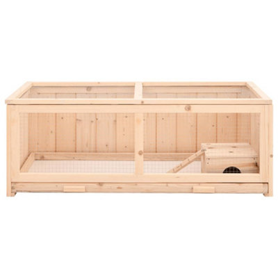 Image showcasing Hamster Cage 104x52x38 cm Solid Wood Fir