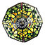 Hand Crafted Green Stained Glass Dragonfly Tiffany Lamp