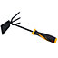 Hand Cultivator Weeder Double Head Hoe Fork Garden Soil Dirt Dig Lawn Plant