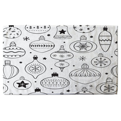 Hand drawn christmas decorations (bath towel) / Default Title Price Comparisons | Compare The Build