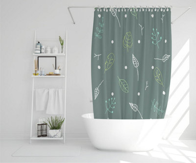 Hand drawn leaves (Shower Curtain) / Default Title Price Comparisons | Compare The Build
