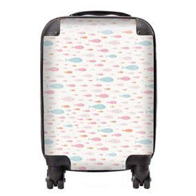 Hand Drawn Swimming Fish Suitcase - Mini Cabin