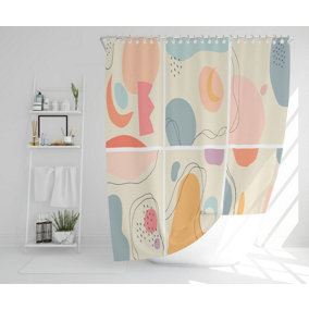 Hand drawn various shapes and doodle objects (Shower Curtain) / Default Title