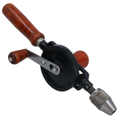 MANUAL HAND DRILL DOUBLE PINION 3/8 SEPARATE CHUCK FOR FINE PRECISE