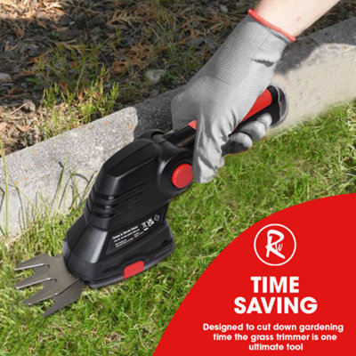 Hand Held Cordless Hedge Trimmer 7.2V RocwooD Garden Edger Grass Shears - 6