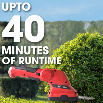 Hand Held Cordless Hedge Trimmer 7.2V RocwooD Garden Edger Grass Shears - 8