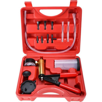 Hand Held Vacuum Pump Pressure Tester Car Brake Fluid Bleeder Bleeding ...