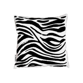 Hand painted Zebra animal print (Outdoor Cushion) / 45cm x 45cm