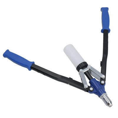 Hand Pop Pot Riveter Tool Double Handle Long Arm For Rivets 3.2 - 6.4mm