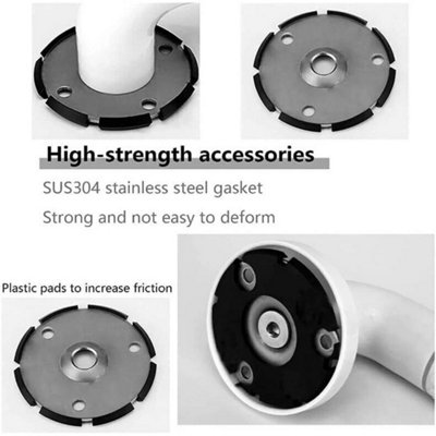 Hand Rail Grab Bar for Bathroom Shower Non Slip Grip Safety Disability ...