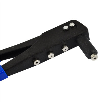 Hand Riveter Gun Pop Pot Rivet 2.4 / 3.2 / 4.0 / 4.8mm Heads And 40 Rivets AT961