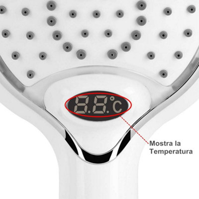 Hand shower, 3-color thermostatic shower, LED thermostatic shower
