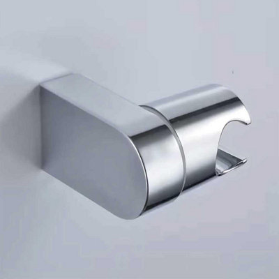 Hand Shower Head Holder Wall Mounted Bracket 360 deg Chrome
