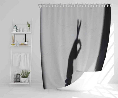 Hand Silhouette Shower Curtain / Default Title Price Comparisons | Compare The Build