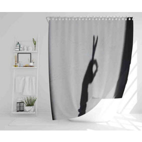 Hand Silhouette Shower Curtain / Default Title