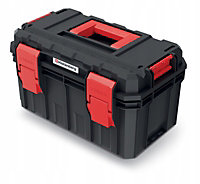 Hand tool box Modular Organis Stackable Lockable Heavy Duty Metal Hinges 3 Sizes Small