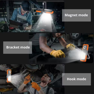 Hand Torch Rechargeable LED Work Light Car Mechanic Work Shop ...